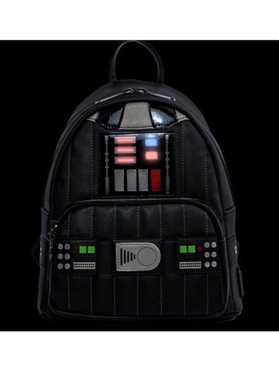 STAR WARS Loungefly Darth Vader Light Up Cosplay Mini Backpack NWT main image 6